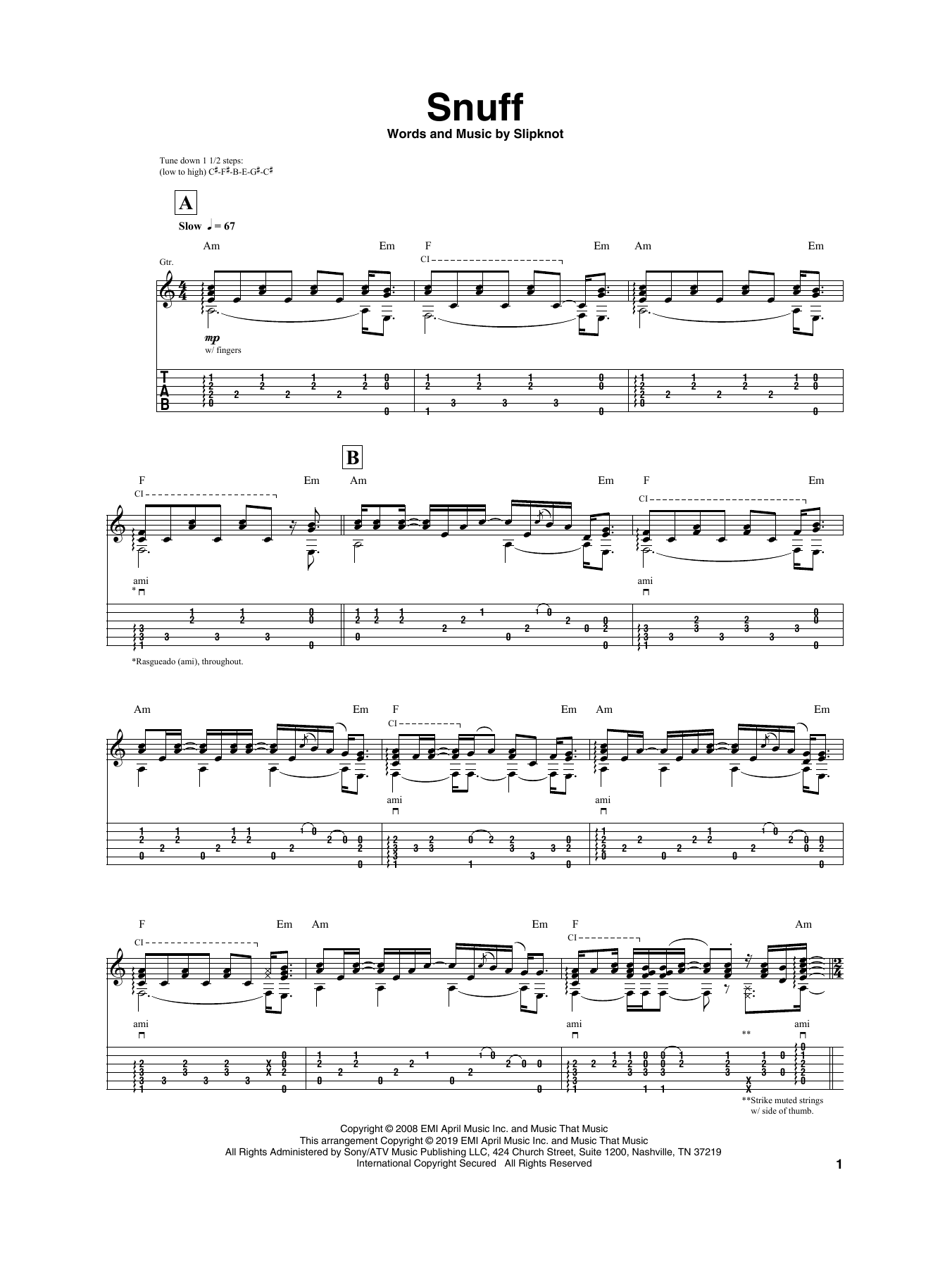 Igor Presnyakov Snuff Sheet Music