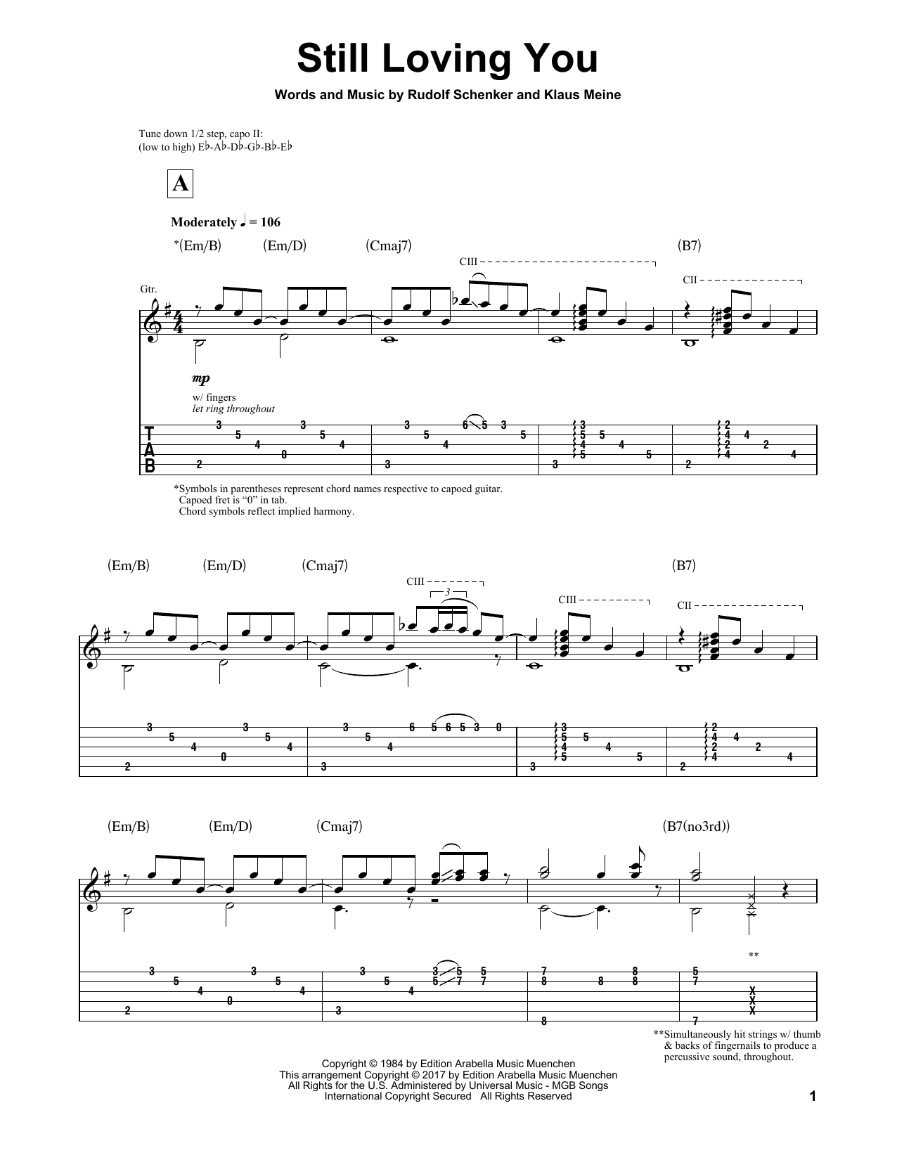 Igor Presnyakov Still Loving You Sheet Music
