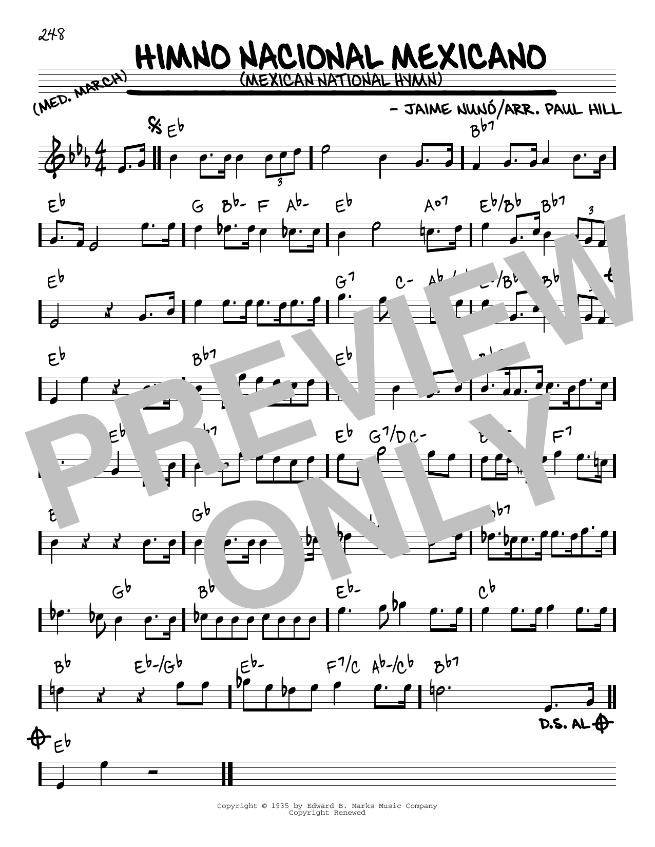 Jaime Nuno Himno Nacional Mexicano (Mexican National Hymn) Sheet Music