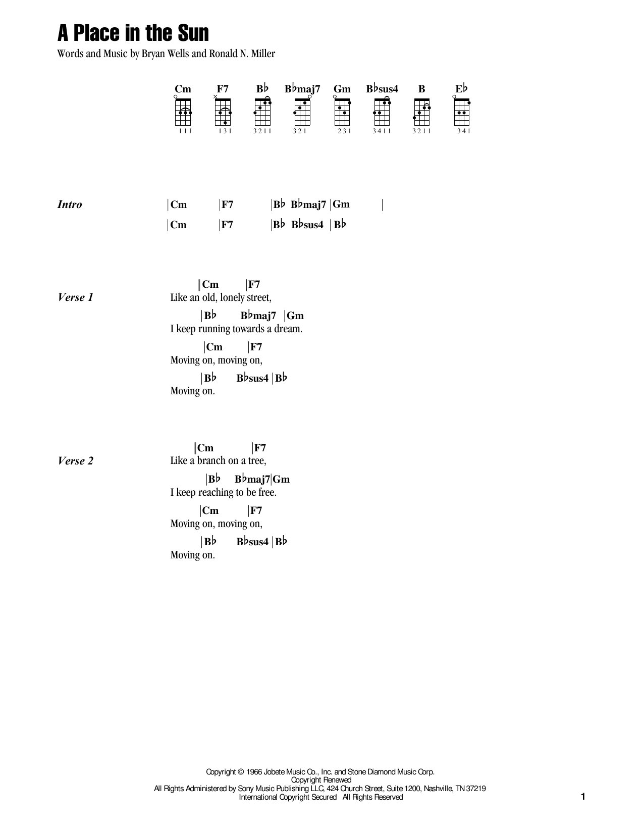 Jake Shimabukuro A Place In The Sun (feat. Jack Johnson with Paula Fuga) Sheet Music