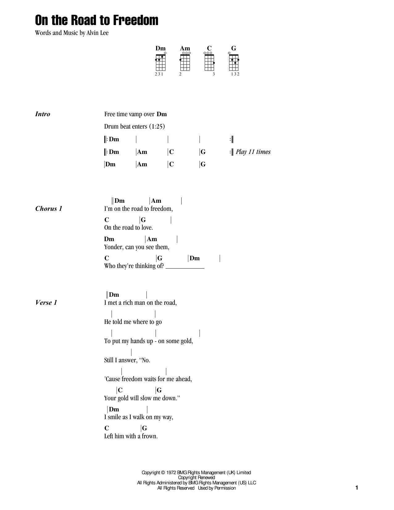 Jake Shimabukuro On The Road To Freedom (feat. Warren Haynes) Sheet Music