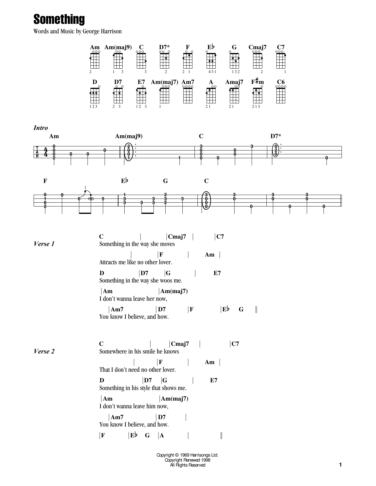 Jake Shimabukuro Something (feat. Vince Gill and Amy Grant) Sheet Music