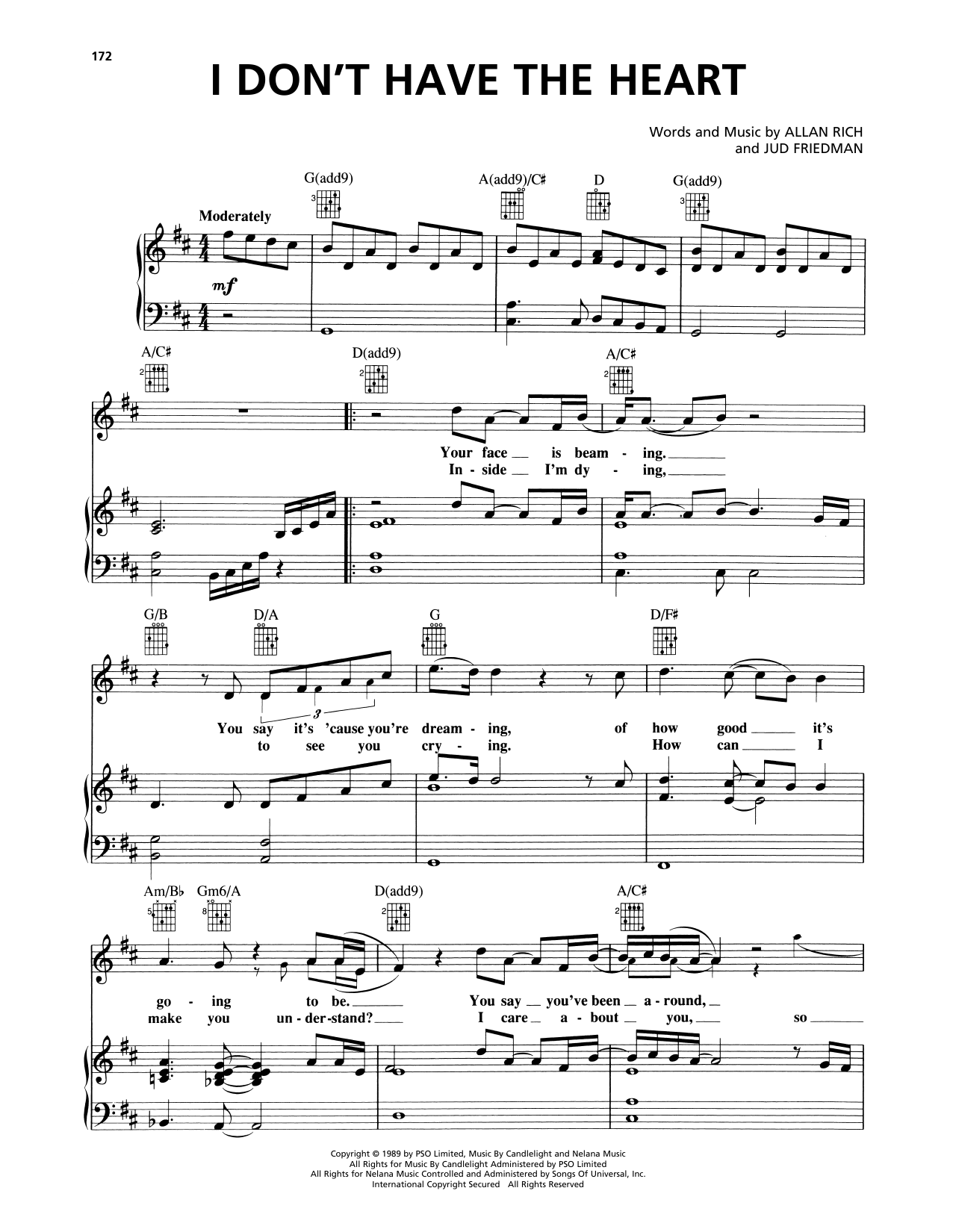 James Ingram I Don't Have The Heart Sheet Music