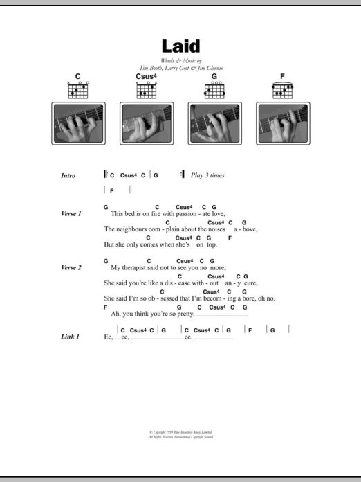 James Laid Sheet Music