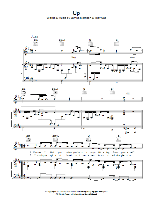 James Morrison Up Sheet Music