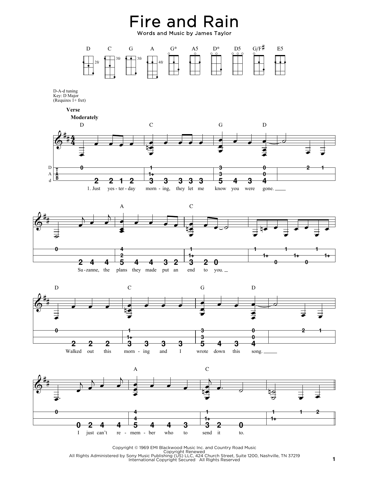James Taylor Fire And Rain (arr. Steven B. Eulberg) Sheet Music