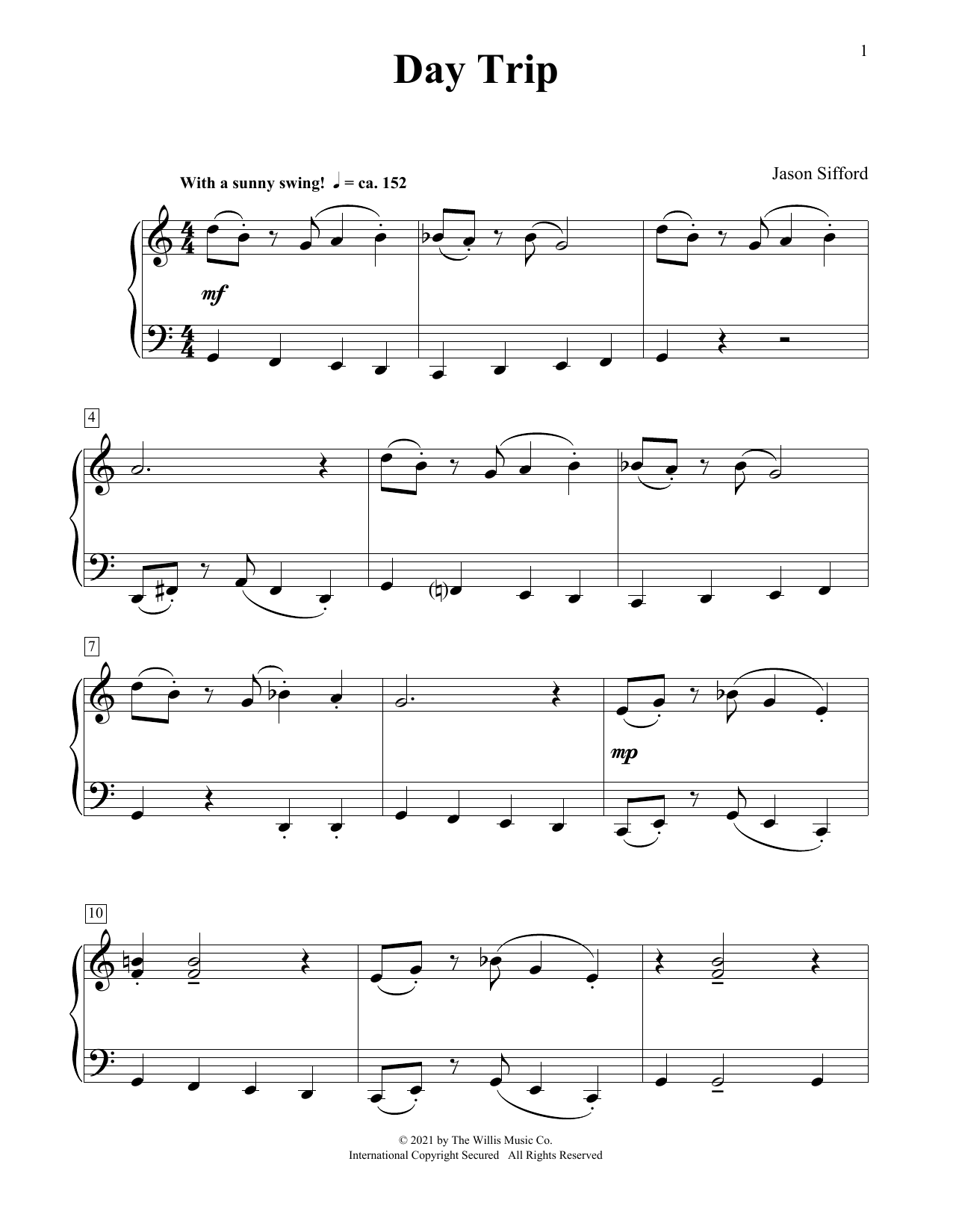 Jason Sifford Day Trip Sheet Music