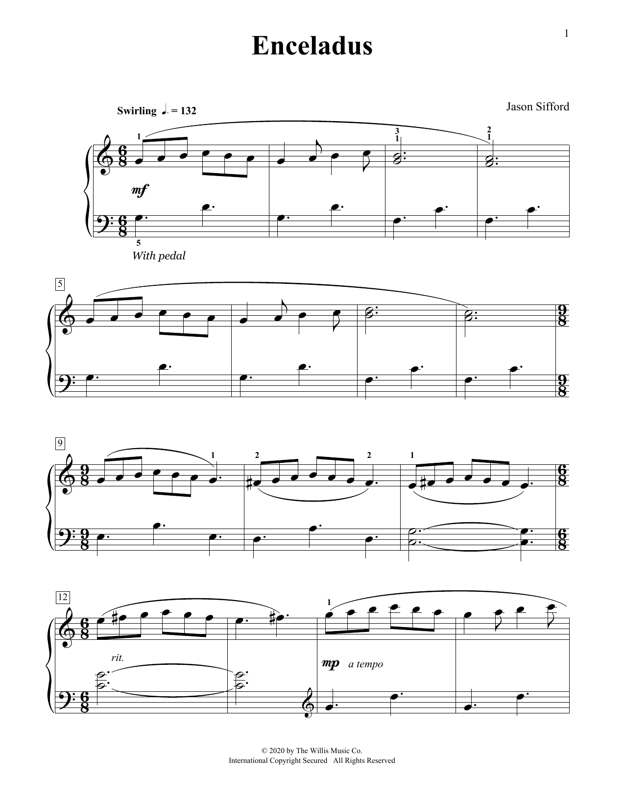 Jason Sifford Enceladus Sheet Music