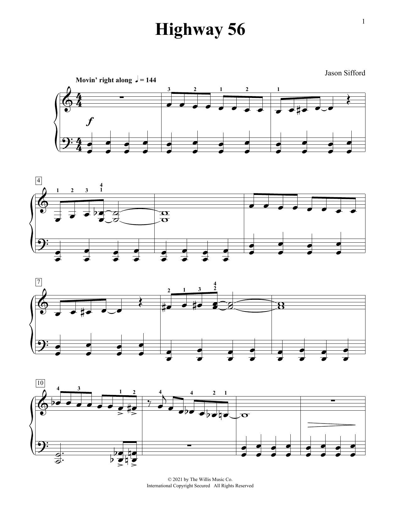 Jason Sifford Highway 56 Sheet Music