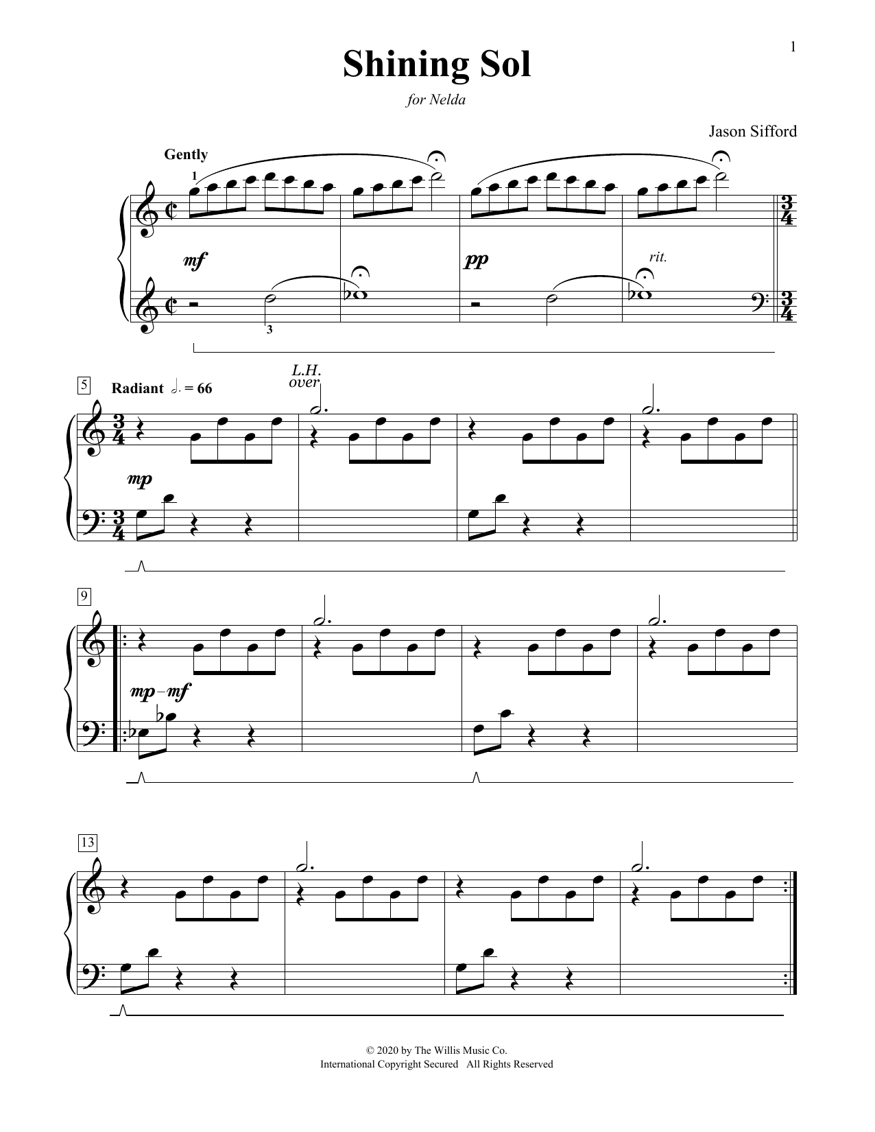Jason Sifford Shining Sol Sheet Music