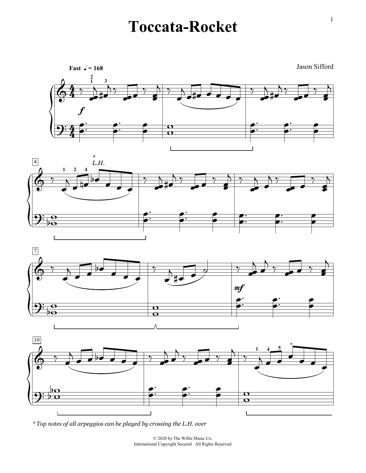 Jason Sifford Toccata-Rocket Sheet Music