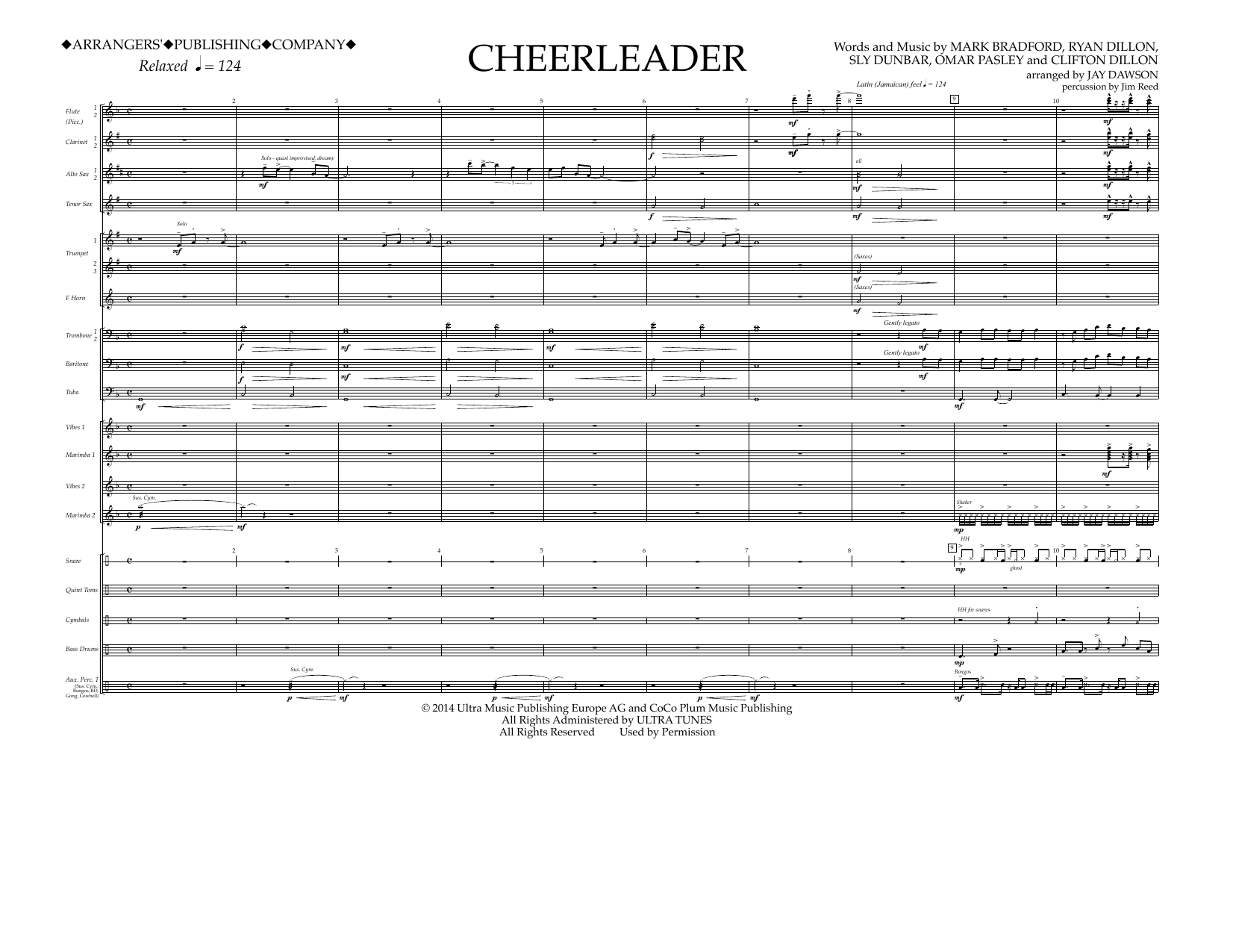 Jay Dawson Cheerleader - Full Score Sheet Music