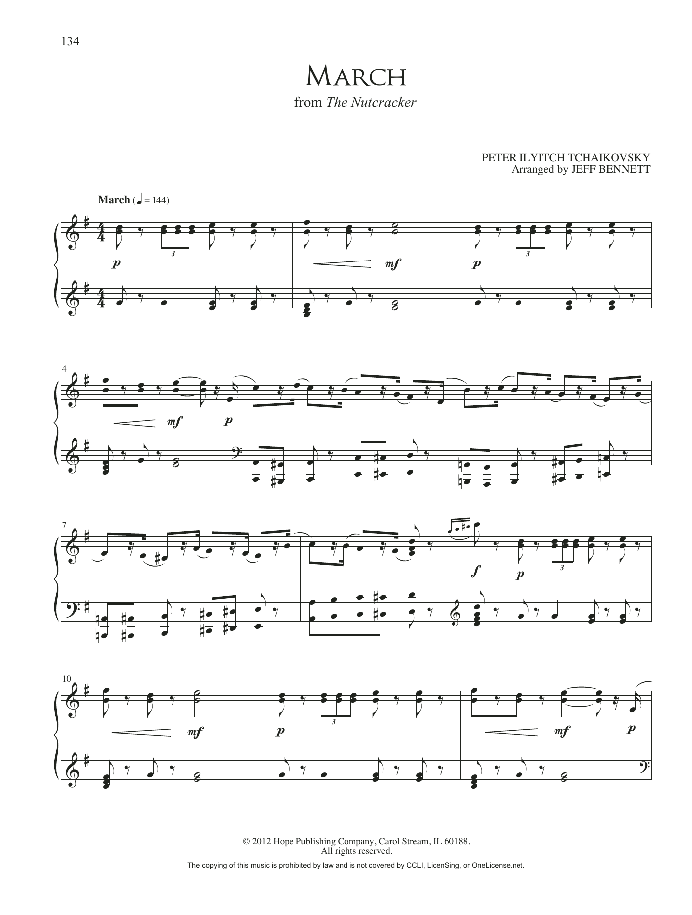 Jeff Bennett March (from The Nutcracker) Sheet Music