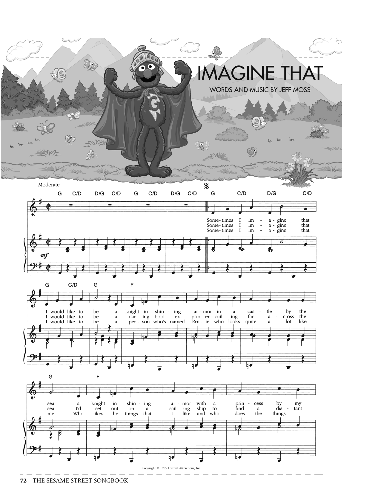 Jeff Moss Imagine That (from Sesame Street) Sheet Music