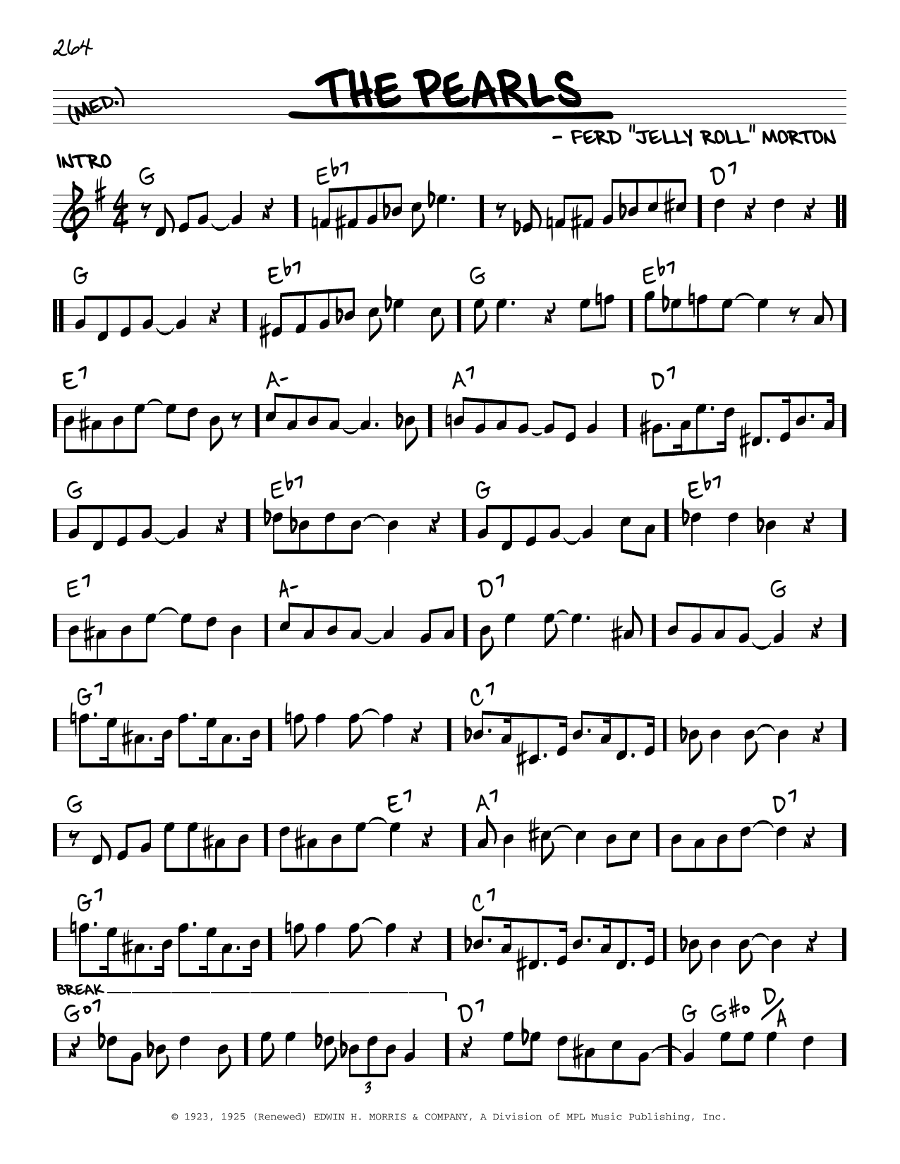 Jelly Roll Morton The Pearls (arr. Robert Rawlins) Sheet Music