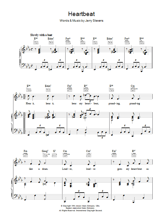 Jerry Stevens Heartbeat Sheet Music