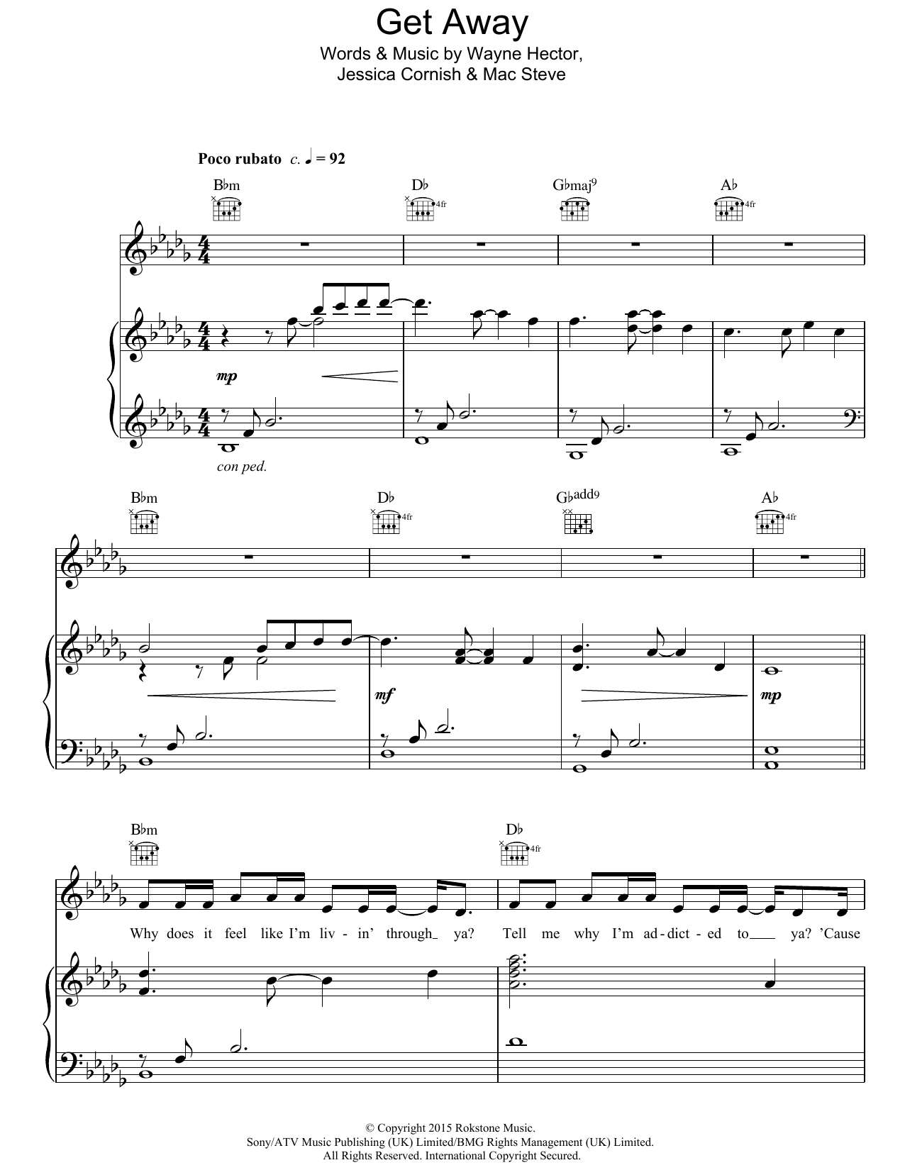 Jessie J Get Away Sheet Music
