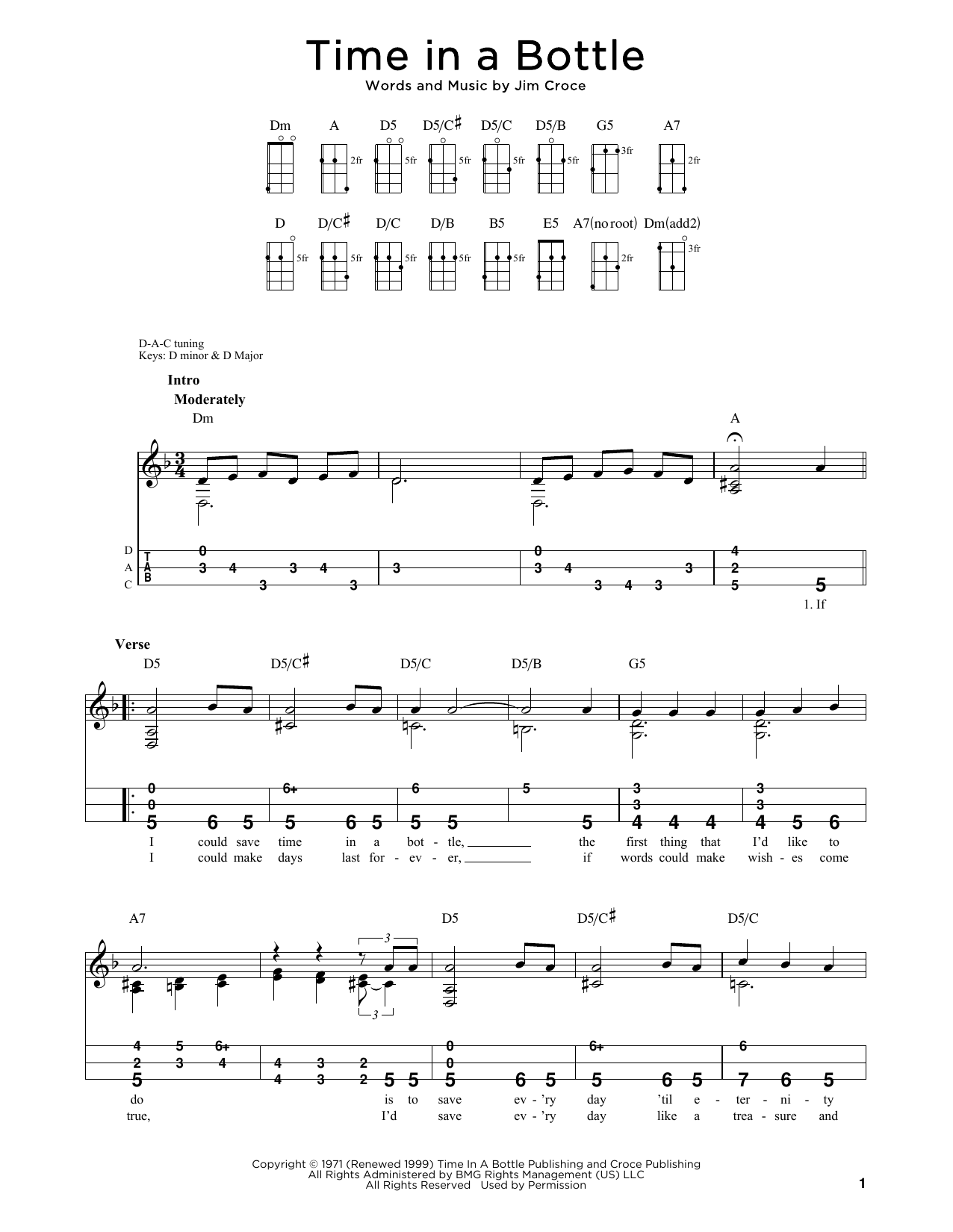 Jim Croce Time In A Bottle (arr. Steven B. Eulberg) Sheet Music