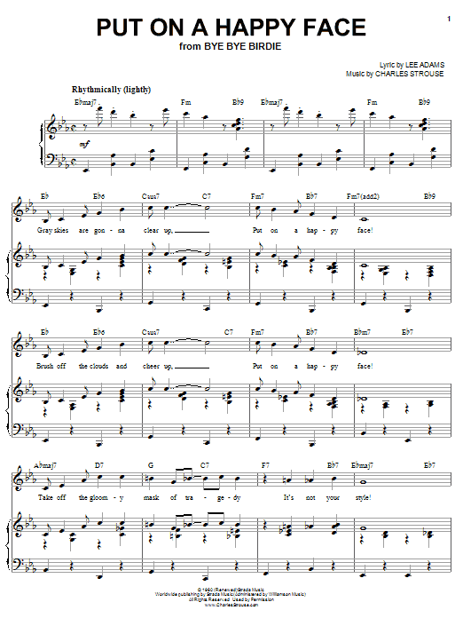 Joan Frey Boytim Put On A Happy Face Sheet Music