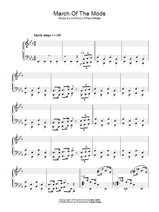 Joe Loss March Of The Mods Sheet Music