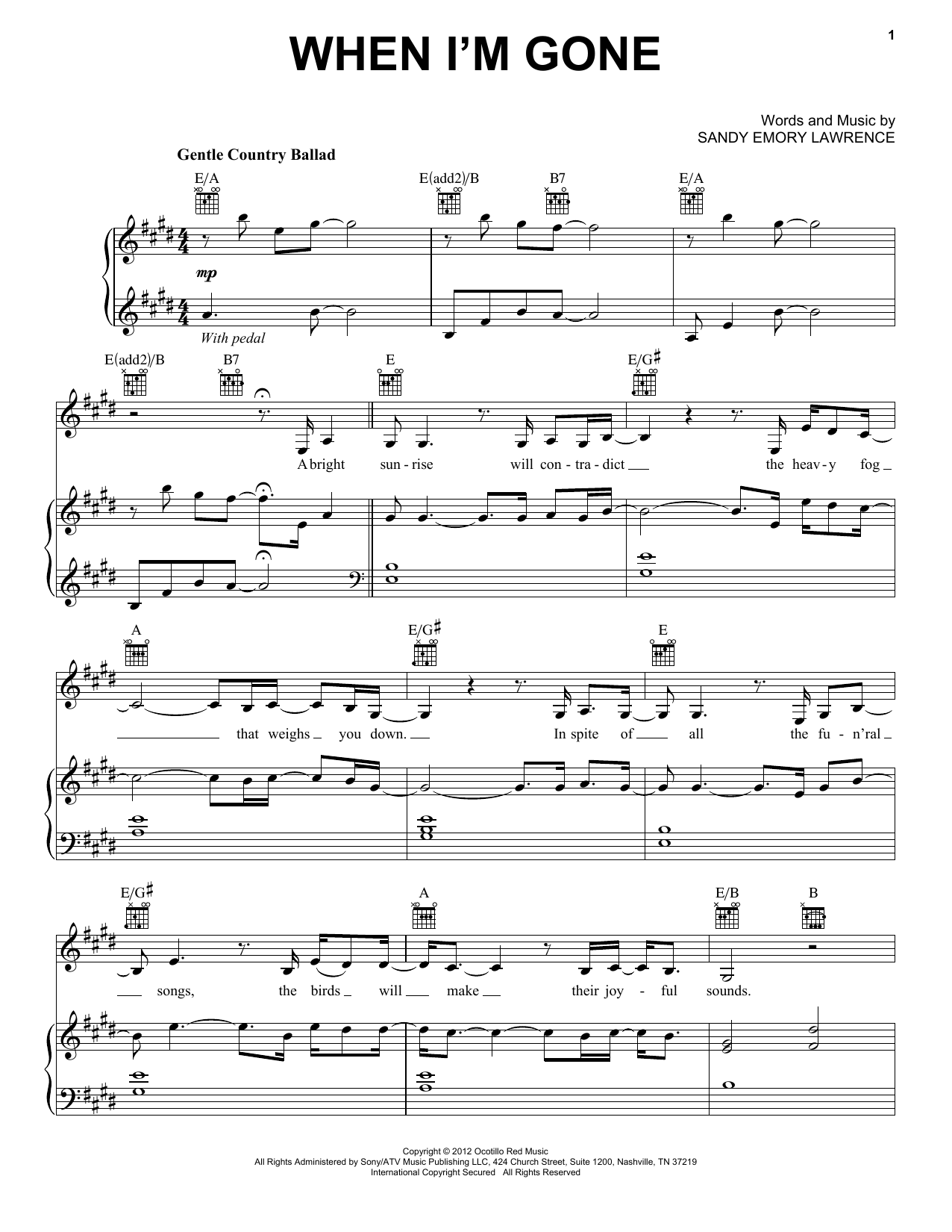 Joey+Rory When I'm Gone Sheet Music