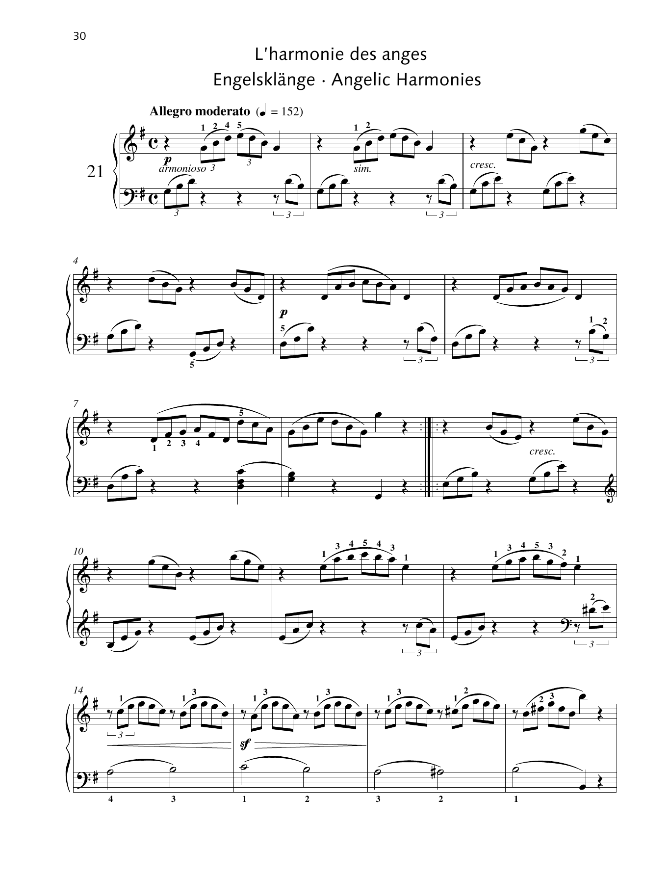 Friedrich Burgmuller Angelic Harmonies Sheet Music