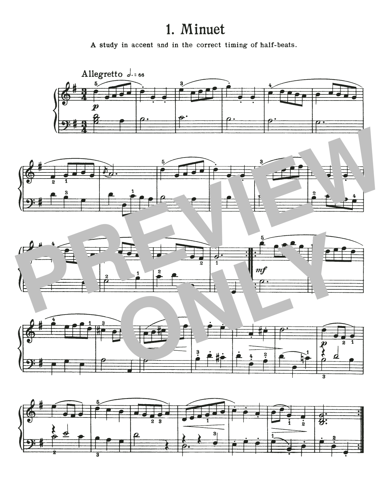 Johann Sebastian Bach Minuet In G Major, BWV Anh. 114 Sheet Music