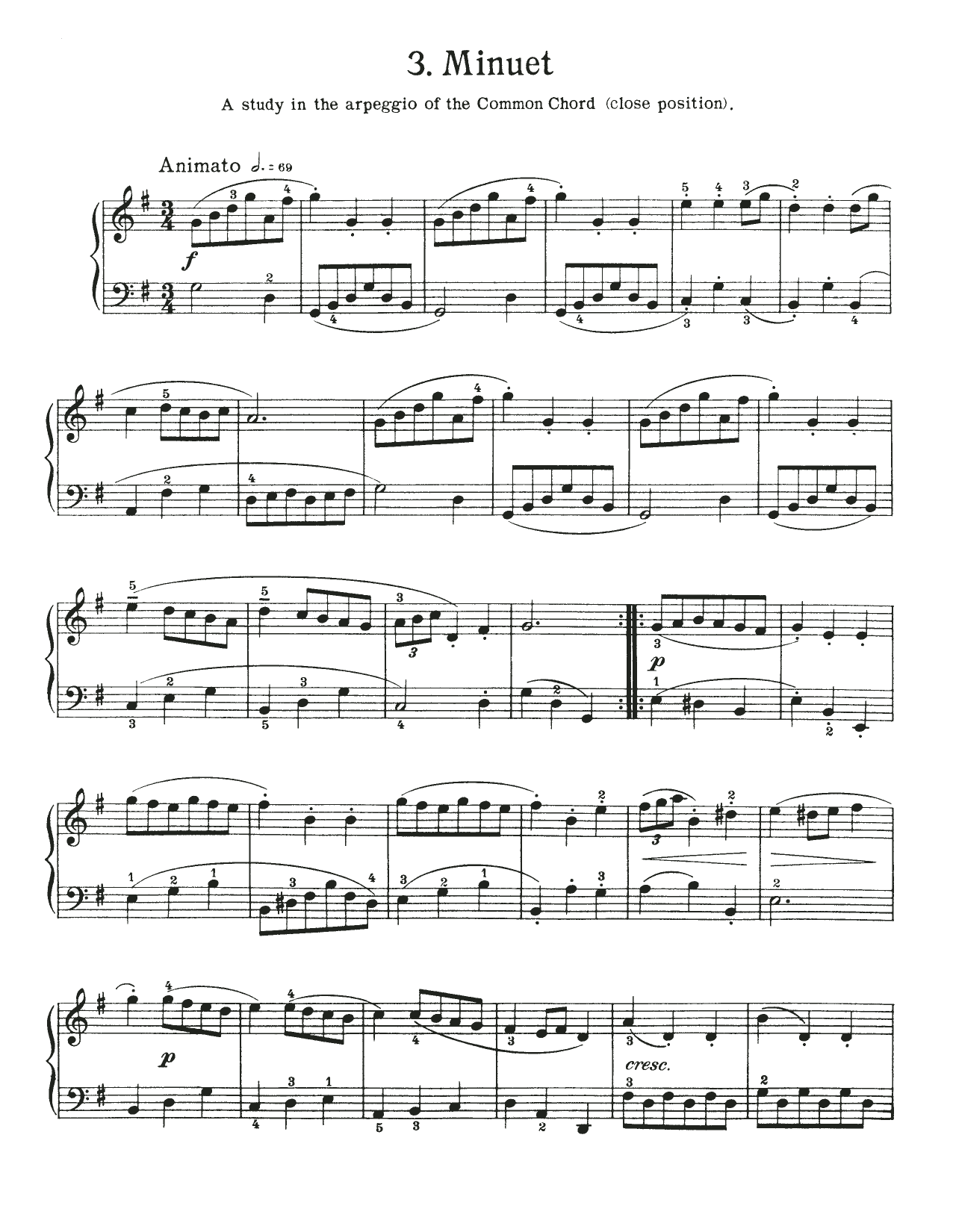 Johann Sebastian Bach Minuet In G Major, BWV Appendix 116 Sheet Music