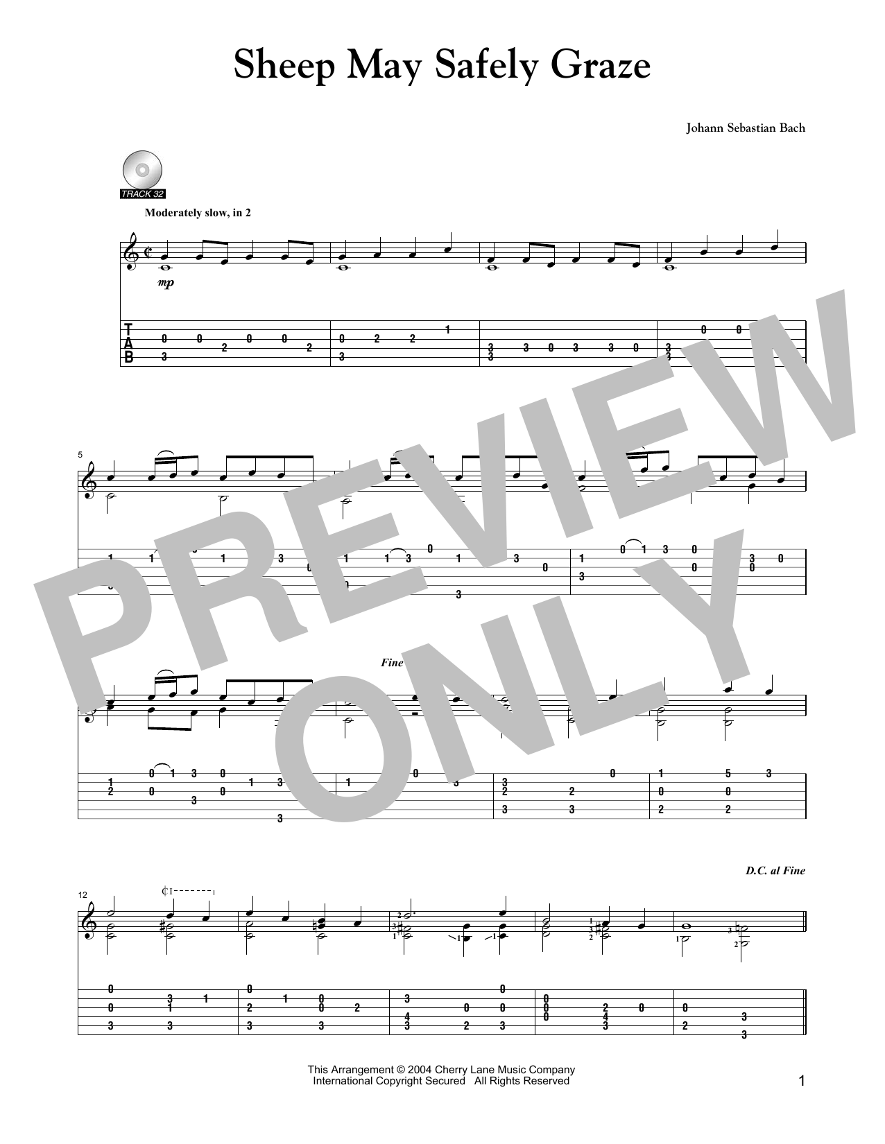 Johann Sebastian Bach Sheep May Safely Graze (arr. Mark Phillips) Sheet Music