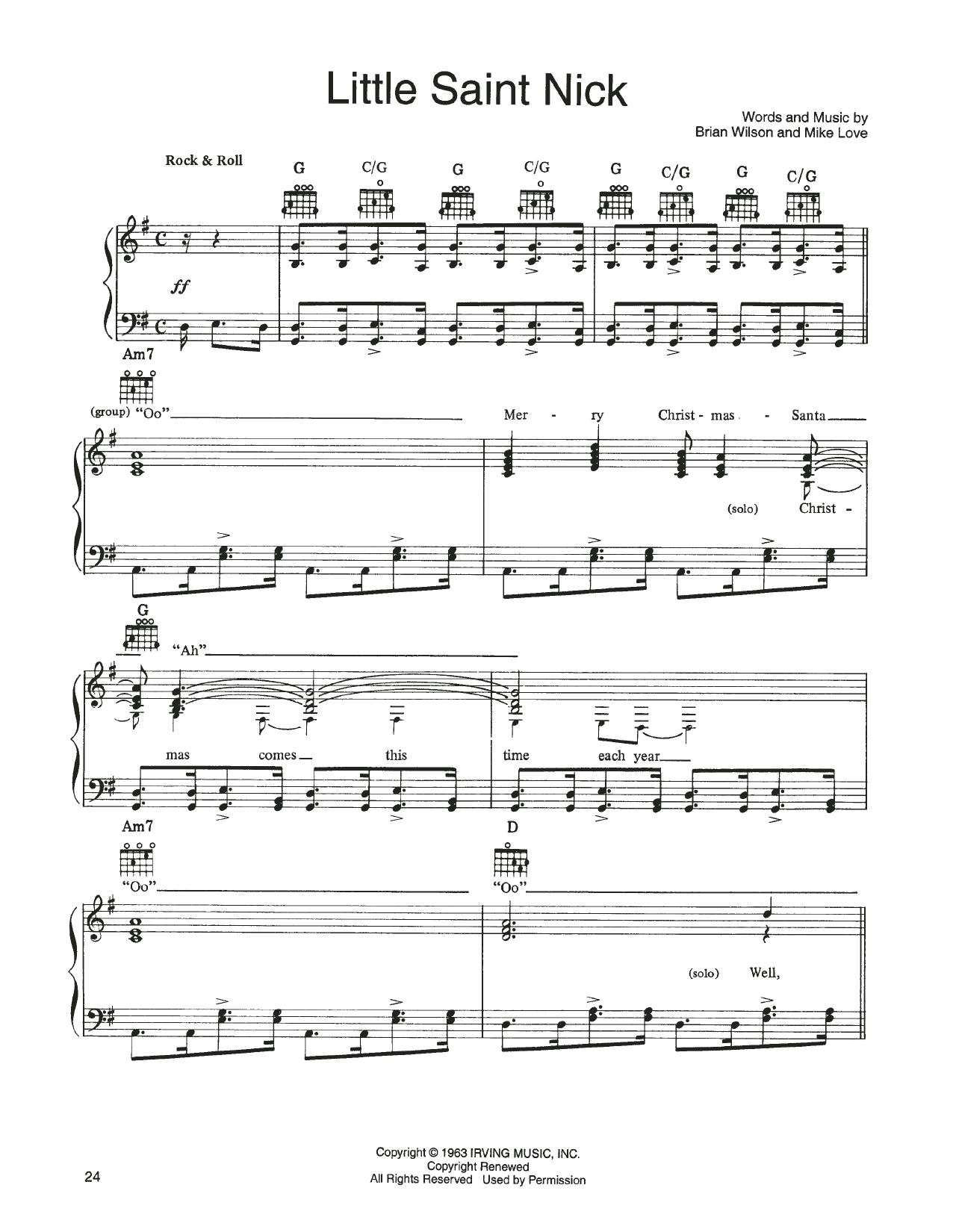 John Denver and The Muppets Little Saint Nick (from A Christmas Together) Sheet Music
