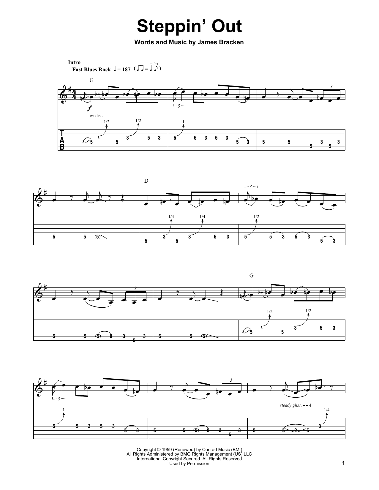 John Mayall's Bluesbreakers Steppin' Out Sheet Music