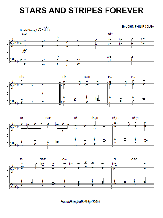 John Philip Sousa Stars And Stripes Forever (arr. Brent Edstrom) Sheet Music