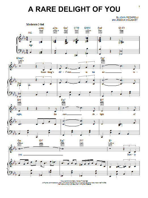 John Pizzarelli A Rare Delight Of You Sheet Music