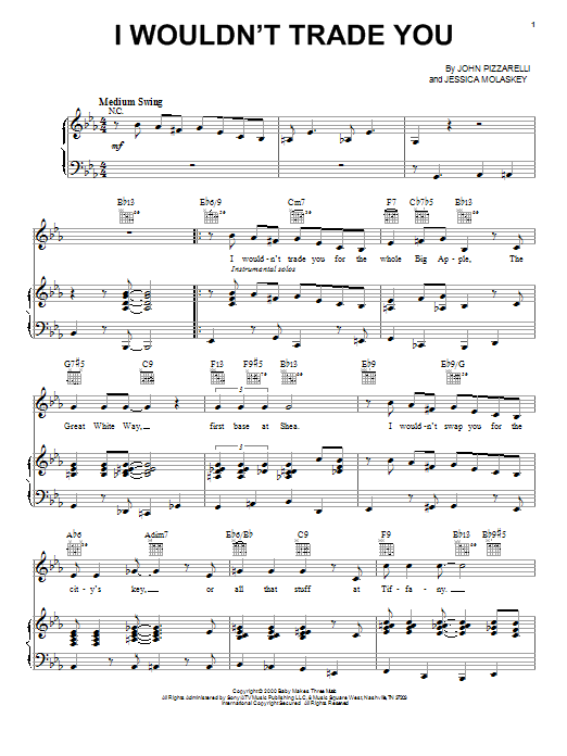 John Pizzarelli I Wouldn't Trade You Sheet Music