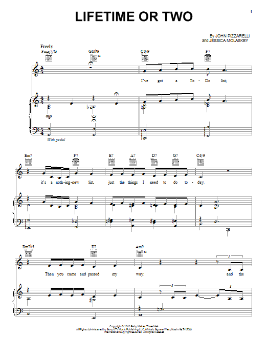 John Pizzarelli Lifetime Or Two Sheet Music