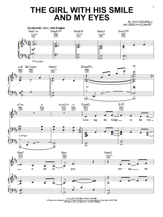 John Pizzarelli The Girl With His Smile And My Eyes Sheet Music