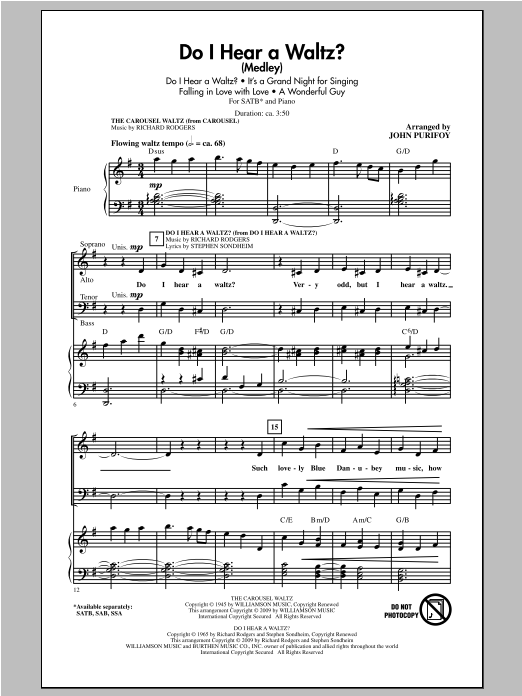 John Purifoy Do I Hear A Waltz? Sheet Music