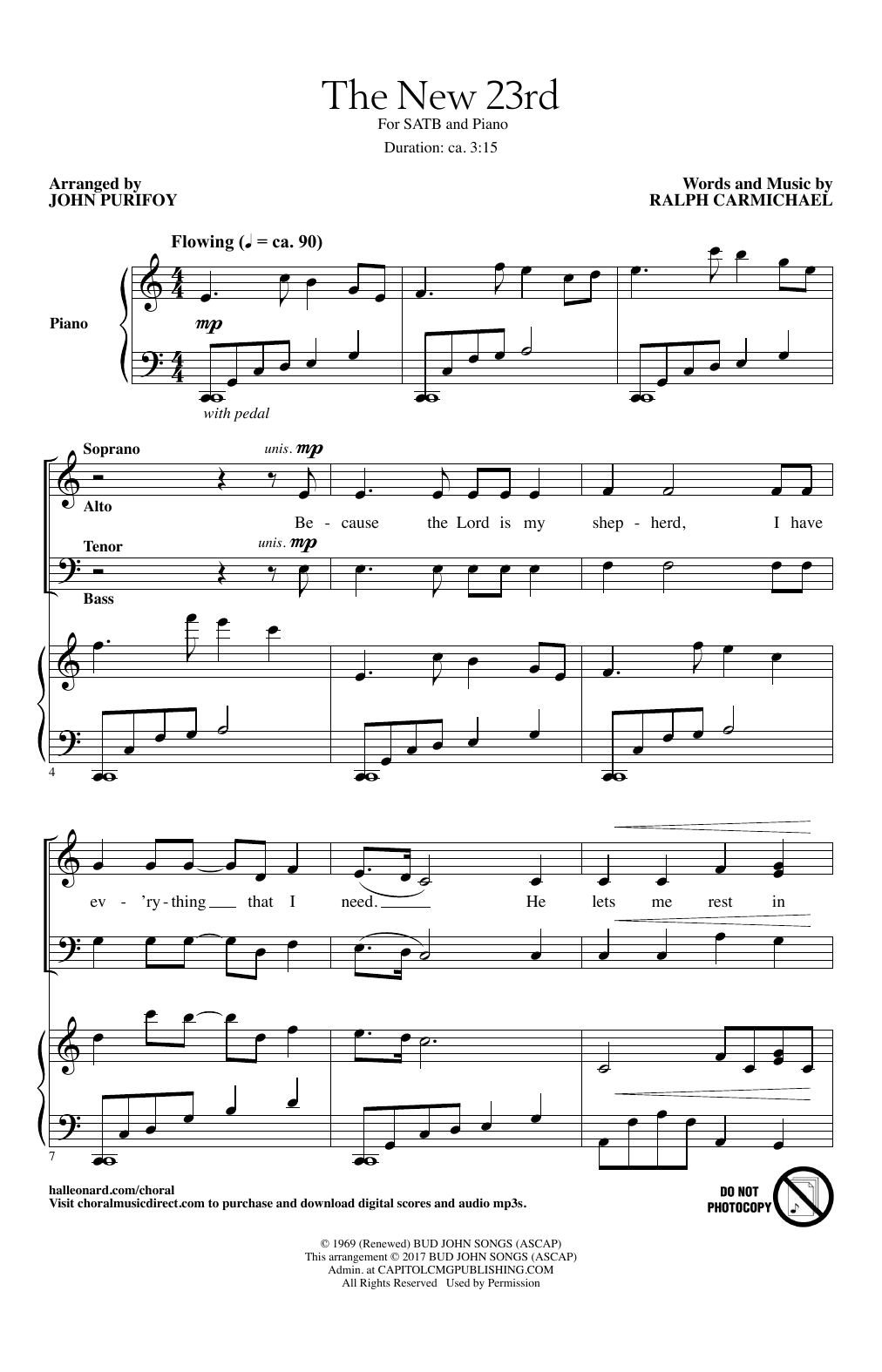 John Purifoy The New 23rd Sheet Music