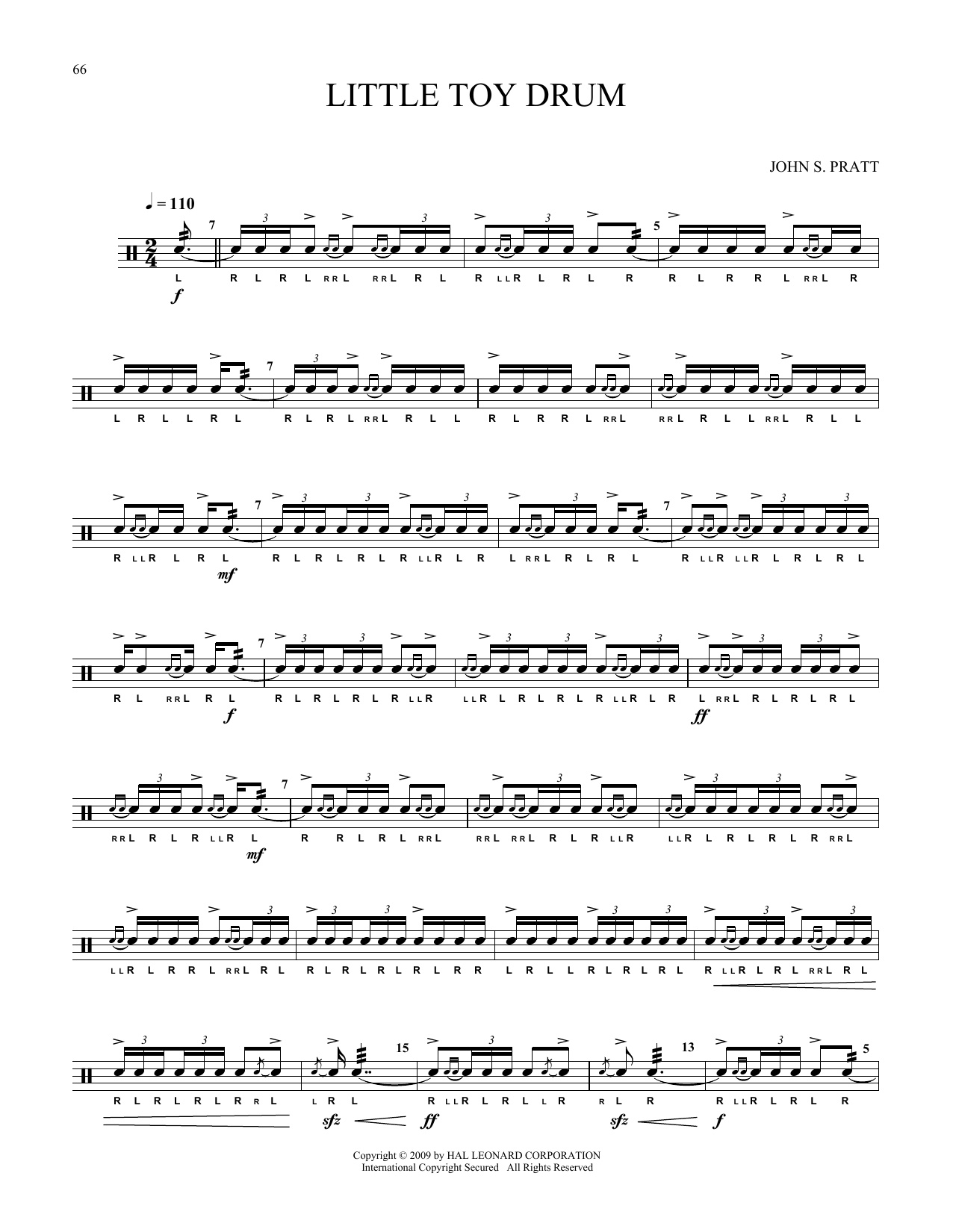 John S. Pratt Little Toy Drum Sheet Music