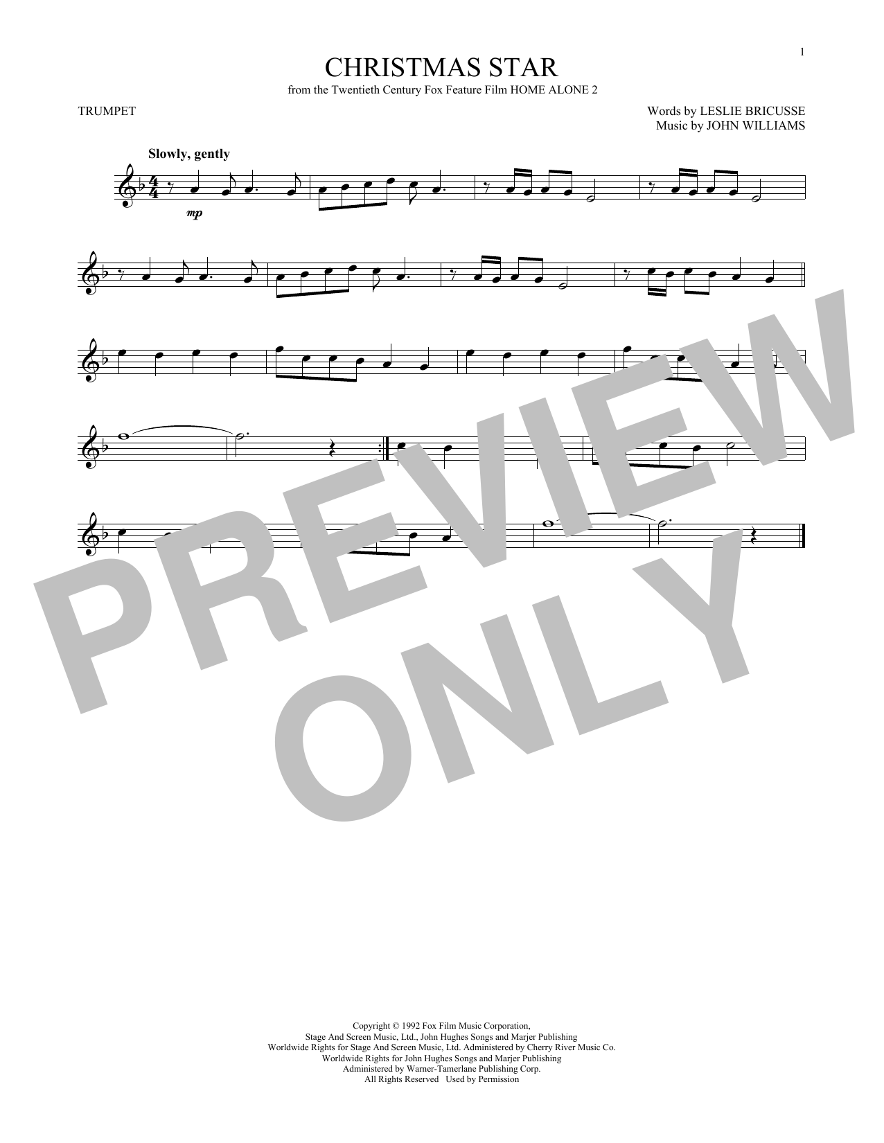 John Williams Christmas Star Sheet Music