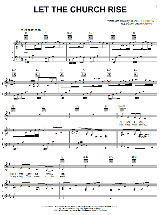 Jonathan Stockstill Let The Church Rise Sheet Music