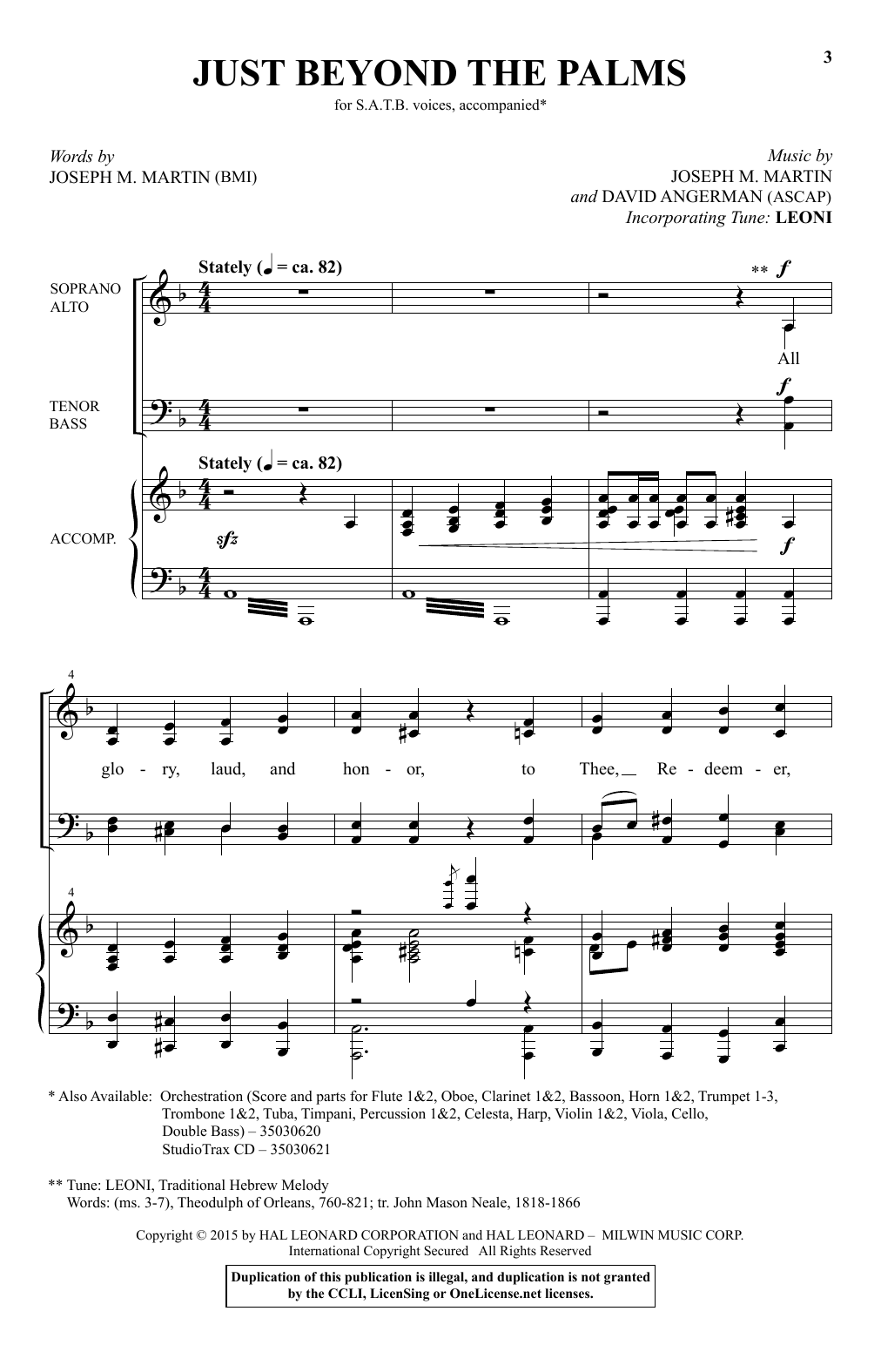 Joseph M. Martin Just Beyond The Palms Sheet Music