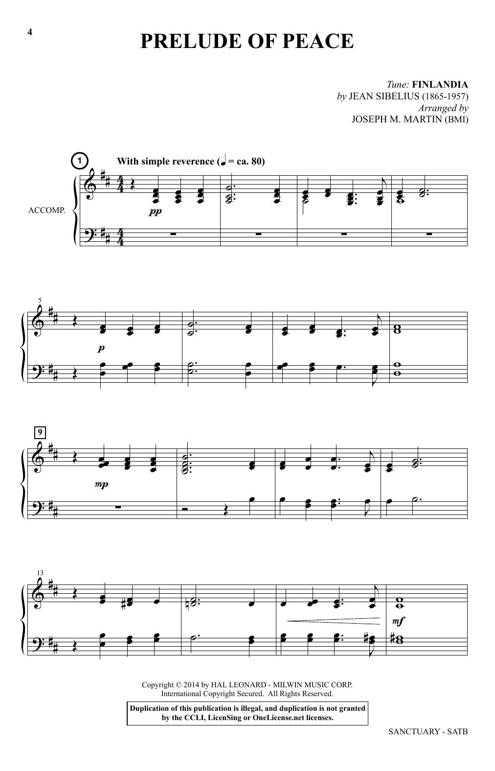 Joseph M. Martin Sanctuary (A Cantata of Hope and Peace) Sheet Music