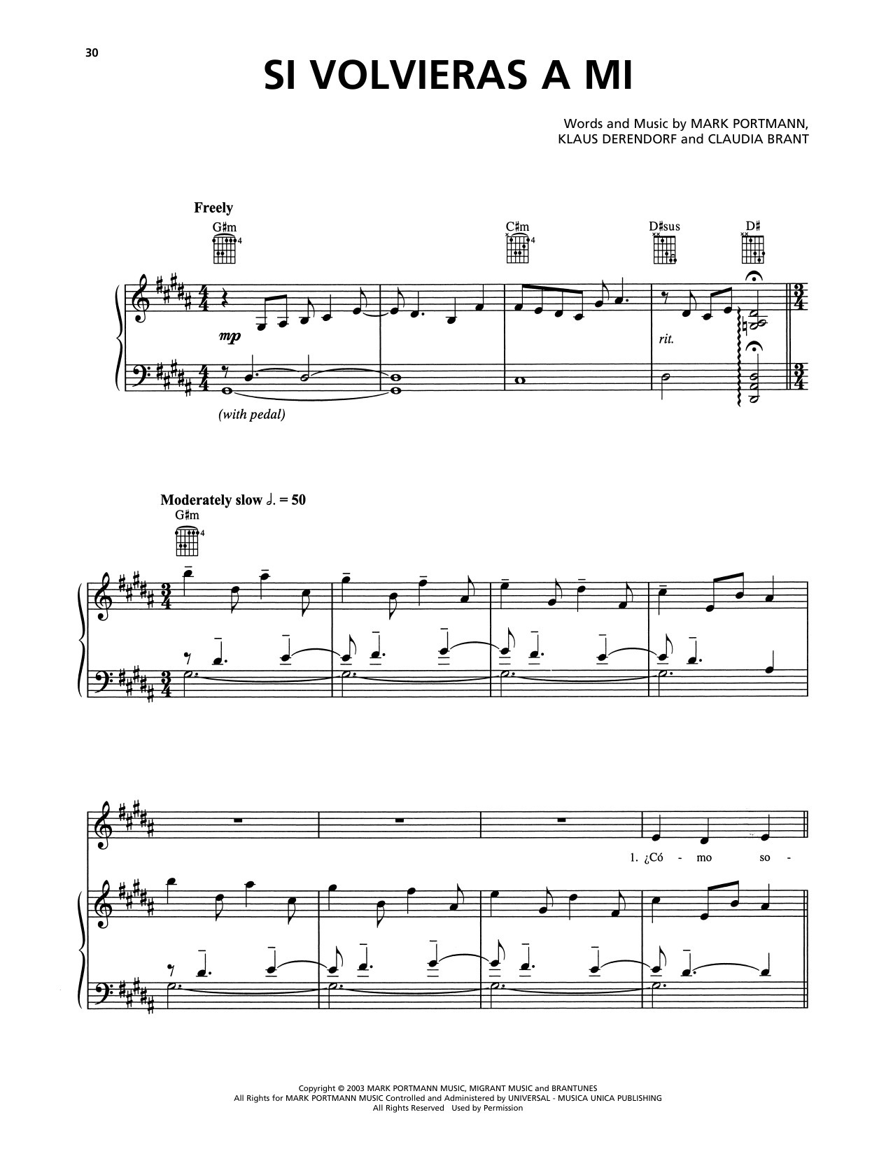 Josh Groban Si Volvieras a Mi Sheet Music