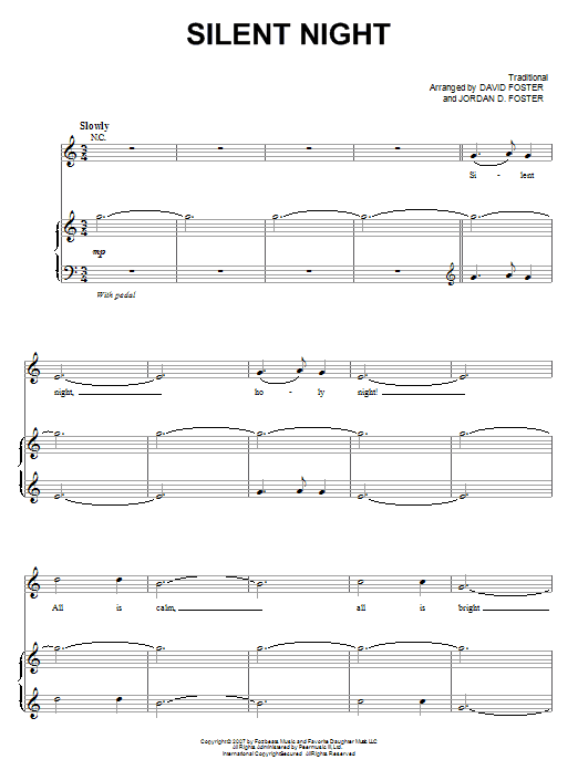 Josh Groban Silent Night Sheet Music