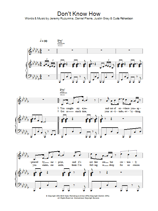 Joss Stone Don't Know How Sheet Music
