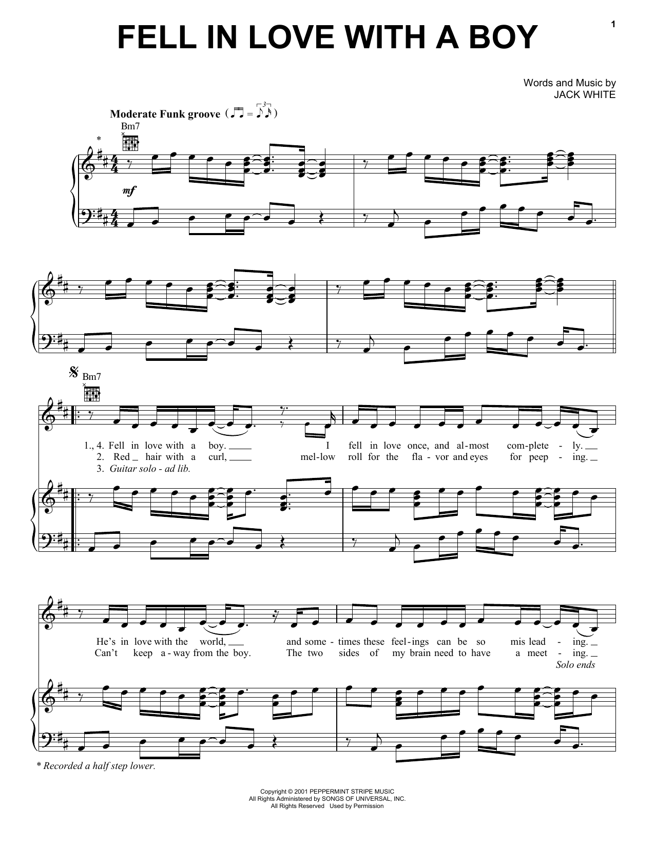 Joss Stone Fell In Love With A Boy Sheet Music