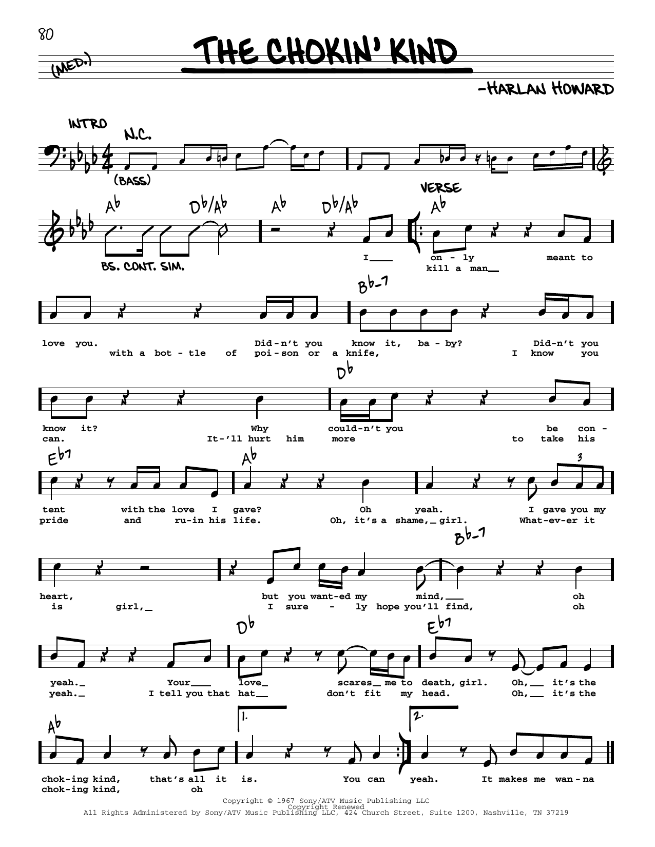 Joss Stone The Chokin' Kind Sheet Music