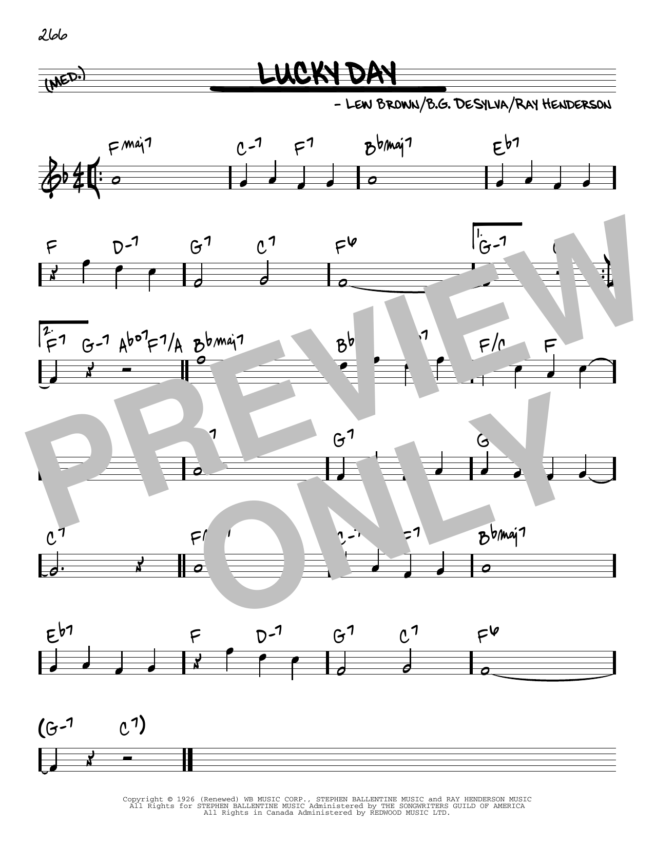 Judy Garland Lucky Day Sheet Music