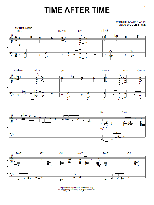 Jule Styne Time After Time (arr. Brent Edstrom) Sheet Music